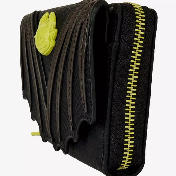 Loungefly DreamWorks How To Train Your Dragon Toothless Neon Wallet - Picture 3 of 4